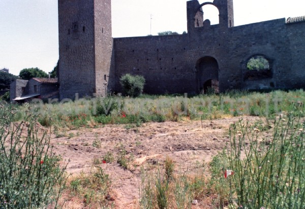Le mura che cingono il centro storico di Viterbo