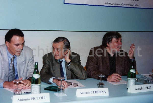 Museo di storia Naturale di Pisa: "Incontro nazionale di presentazione di questo Museo" (22 ottobre 1994). Cederna e altri al tavolo dei relatori