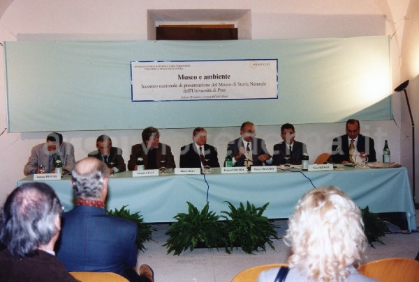 Museo di storia Naturale di Pisa: "Incontro nazionale di presentazione di questo Museo" (22 ottobre 1994). Il tavolo dei relatori (anche Cederna)