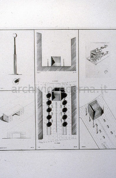 Progetto di Aldo Rossi per Via Croce Rossa (progetto presentato dalla MM spa)