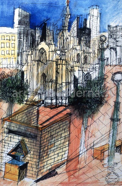 Progetto di Aldo Rossi per Via Croce Rossa (progetto presentato dalla MM spa)