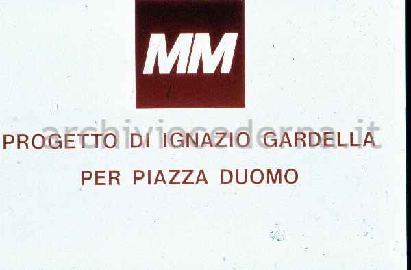 Progetto di Ignazio Cardella per Via P.zza Duomo (progetto presentato dalla MM spa)