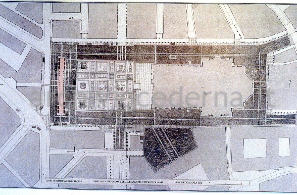 Progetto di Ignazio Cardella per Via P.zza Duomo (progetto presentato dalla MM spa)