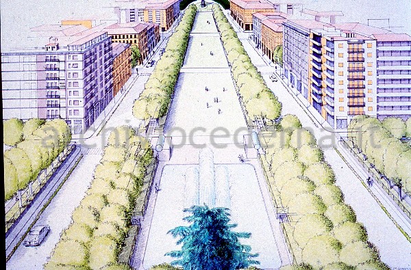Progetto dello Studio Gregotti e Associati International per il metr� leggero di S.Siro (progetto presentato dalla MM spa)