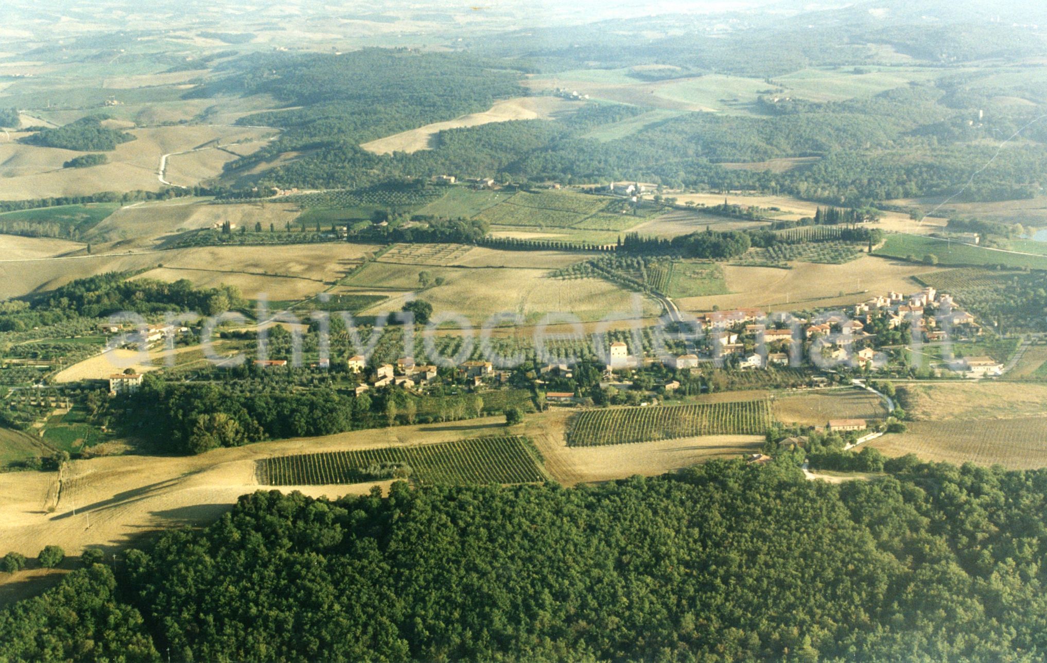 Territorio di Ville di Corsano nel comune di Monteroni D'Arbia (SI).
