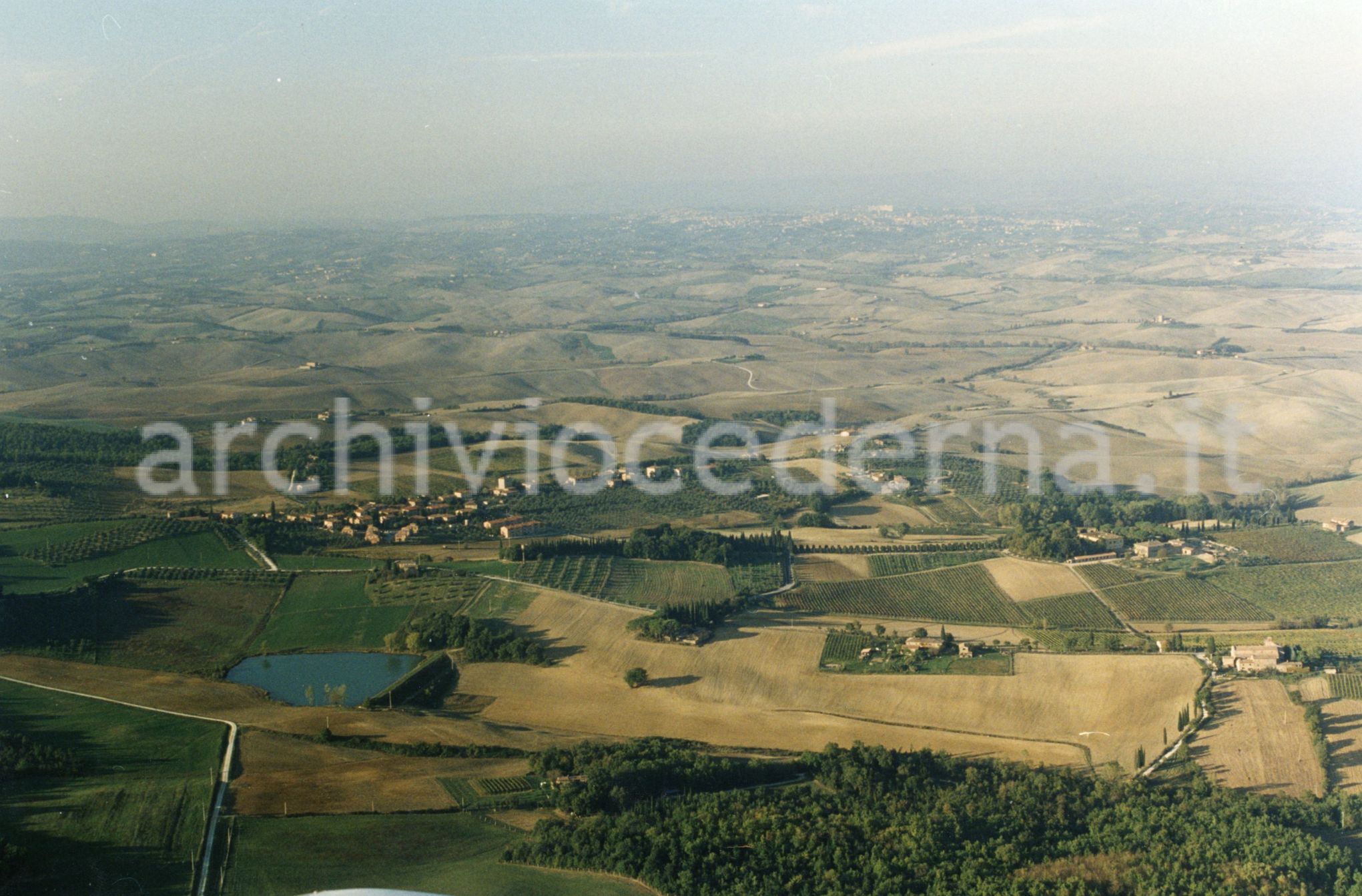 Territorio di Ville di Corsano nel comune di Monteroni D'Arbia (SI).