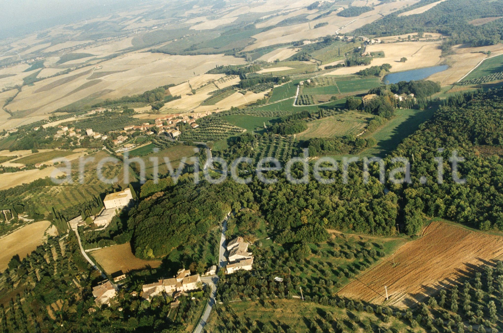 Territorio di Ville di Corsano nel comune di Monteroni D'Arbia (SI).