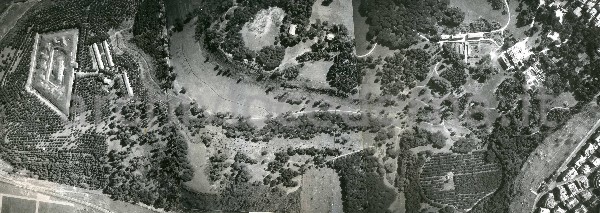 "Villa Ada: panoramica zenitale da via Panama a Forte Antenne"