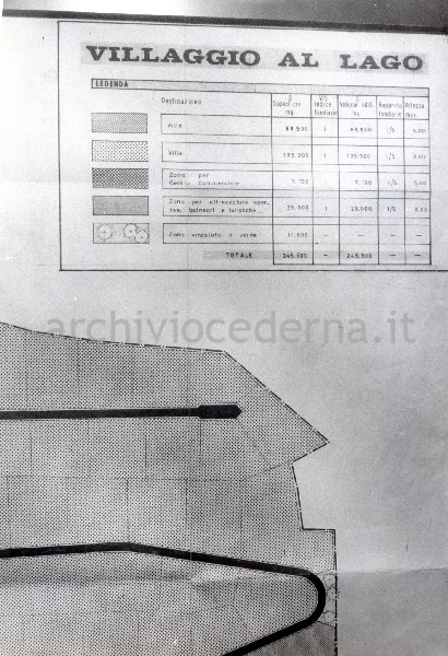 Progetto do lottizzazione della sponda meridionale del lago Alserio (Lombardia)