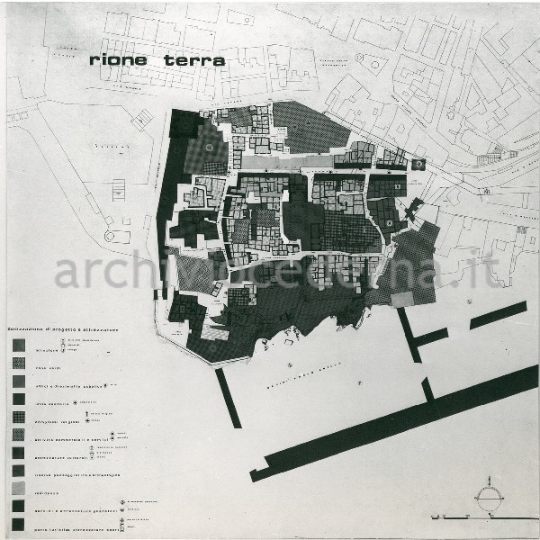 Pianta di Pozzuoli "rione terra"