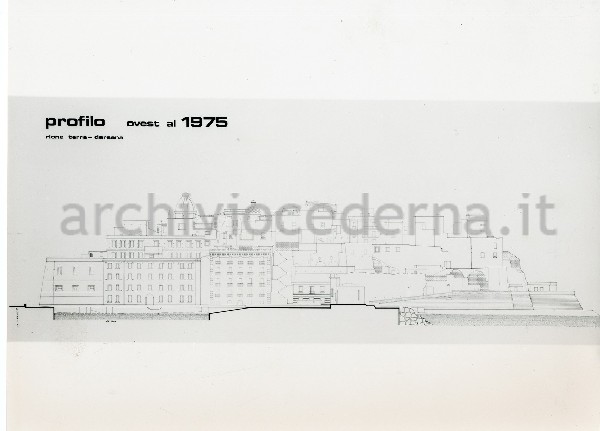 Pozzuoli: profilo ovest "rione terra - darsena"  (1975)