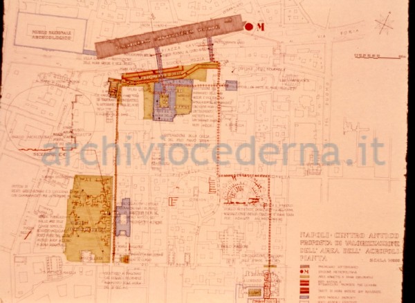 Napoli, centro antico, proposta di valorizzazione dell'area dell'Acropoli