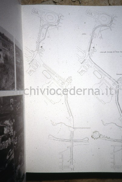 "Roma, l'area archeologica centrale e la citt� moderna", figure 48-49, pagina 65: "La penetrazione da sud verso l'area archeologica centrale [...]"