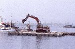 Alicudi (ME): il porto marittimo durante la sua costruzione