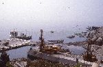 Alicudi (ME): il porto marittimo durante la sua costruzione