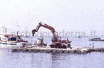 Alicudi (ME): il porto marittimo durante la sua costruzione