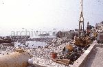 Alicudi (ME): il porto marittimo durante la sua costruzione
