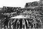 "3. Colosseo, veduta dell'Arena dall'ingresso est dopo gli scavi del 1874-1875."