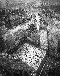 "11. Un quartiere di Roma Termini: nella fotografia del 1947 si posso vedere alcuni degli ambienti della domus con la loro decorazione prima della distruzione."