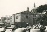 Illustrazione num. 62: "Chiese distrutte dallo sventramento di via dell'Impero. Demolizione della chiesa di S. Adriano nella Curia del Senato (1932-37). Raschaimento dell'esterno e sua riduzione a scatola raschiata".