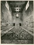 Illustrazione num. 66: "Chiese distrutte dallo sventramento di via dell'Impero. Demolizione della chiesa di S. Adriano nella Curia del Senato (1932-37). Nemmeno la scoperta delle strutture medievali sotto quelle barocche ferma la mano ai vandali: il risultato attuale, tutto falso, adatto per una scena degli "Ultimi giorni di Pompei".