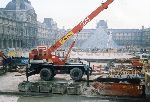 Parigi, lavori per la costruzione del museo del Louvre
