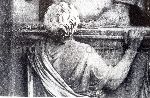 Dettaglio dell' Arco di Costantino alla fine degli anni Cinquanta