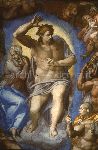 "Il Giudizio Universale (dopo il restauro): Cristo Giudice e la Vergine"