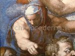"Il Giudizio Universale (dopo il restauro): figura del Beato alle spalle del Battista, particolare"
