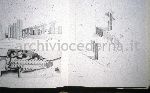 "Roma, l'area archeologica centrale e la citt� moderna", figure 149-151, pagine 116-117: "L'interno del nuovo museo. Prospettiva, veduta zenitale del plastico e spaccato assonometrico"