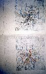 "Roma, l'area archeologica centrale e la citt� moderna", figure 194-195, pagine 144-145: Carichi di traffico viario e della futura rete metropolitana